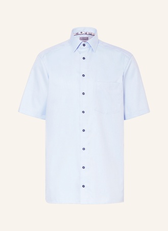 Olymp Kurzarm-Hemd Luxor Comfort Fit blau beige