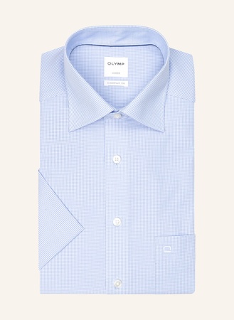Olymp Kurzarm-Hemd Luxor Comfort Fit blau blau
