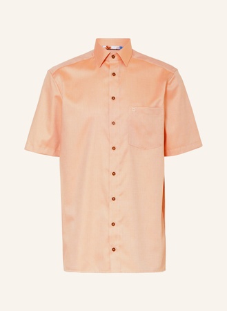 Olymp Kurzarm-Hemd Luxor Comfort Fit orange beige
