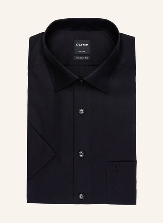 Olymp Kurzarm-Hemd Luxor Modern Fit schwarz