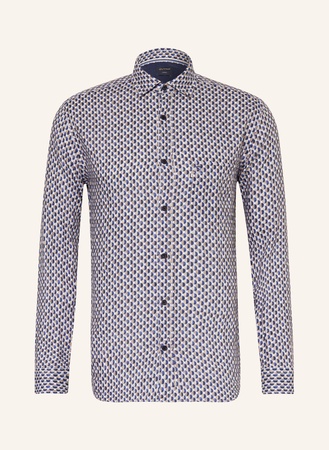 Olymp Leinenhemd Regular Fit blau