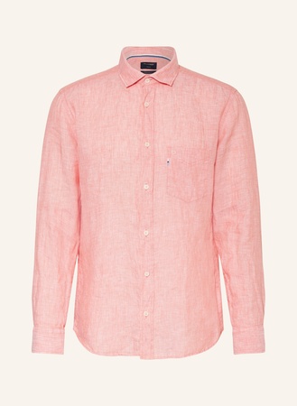 Olymp Leinenhemd Regular Fit rosa