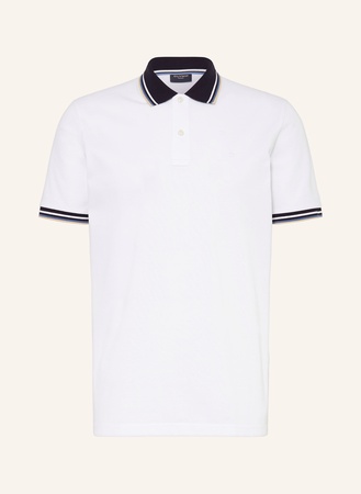 Olymp Piqué-Poloshirt Casual Fit weiss