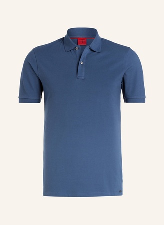 Olymp Piqué-Poloshirt Level Five Body Fit blau beige