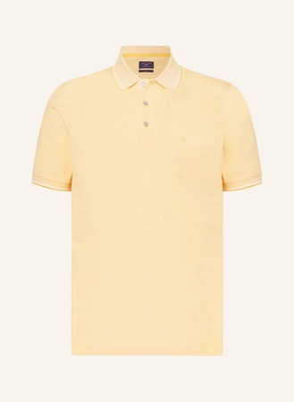Olymp Piqué-Poloshirt Modern Fit gelb beige