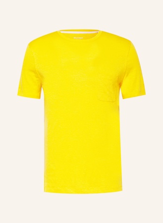 Olymp T-Shirt Aus Leinen gelb beige