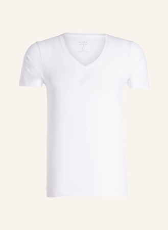 Olymp T-Shirt Level Five Body Fit weiss beige