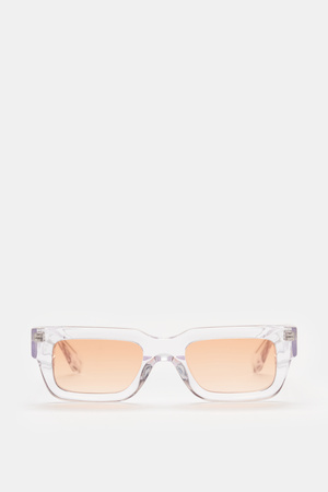 CHiMi Eyewear Chimi - Herren - Sonnenbrille 'Square Kitsuné' transparent/orange grau
