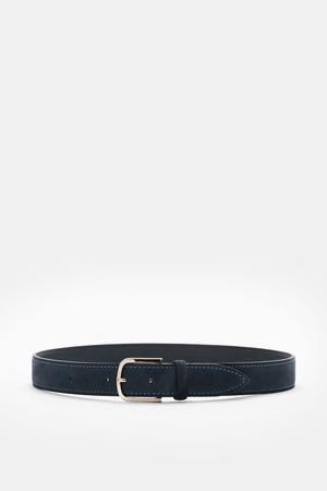 Orciani  - Herren - Veloursledergürtel navy