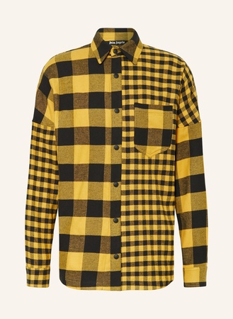 Palm Angels  Flanell-Overshirt gelb