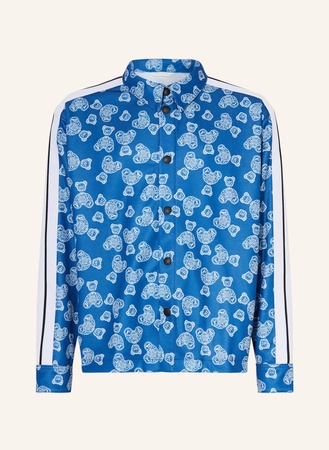 Palm Angels  Overshirt Mit Galonstreifen blau