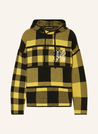 Palm Angels  Strick-Hoodie gelb