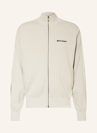 Palm Angels  Strickjacke Mit Galonstreifen weiss