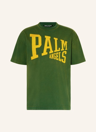 Palm Angels  T-Shirt gruen beige