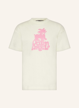 Palm Angels  T-Shirt weiss beige