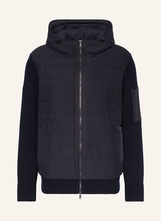 Paul &amp; Shark  Strickjacke Im Materialmix blau