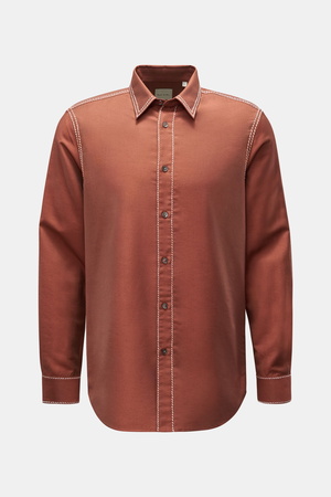 Paul Smith  - Herren - Casual Hemd Kent-Kragen braun