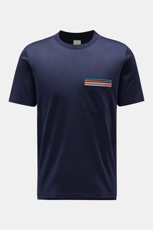Paul Smith  - Herren - Rundhals-T-Shirt 'Signature Stripe' navy