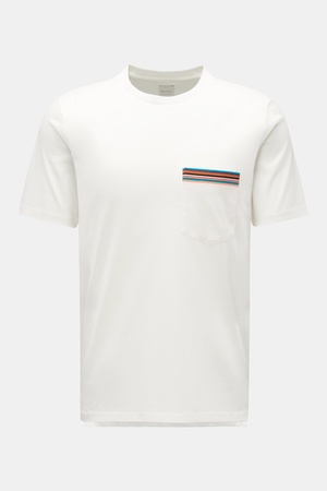 Paul Smith  - Herren - Rundhals-T-Shirt 'Signature Stripe' weiß
