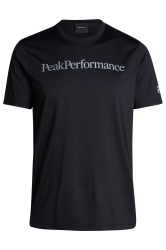 Peak Performance Herren Funktions T-Shirt Alum Light Schwarz schwarz