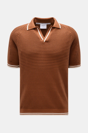 Percival  - Herren - Kurzarm-Strickpolo 'Casa Martini'  braun