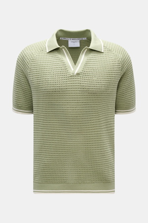 Percival  - Herren - Kurzarm-Strickpolo 'Casa Martini'  salbei