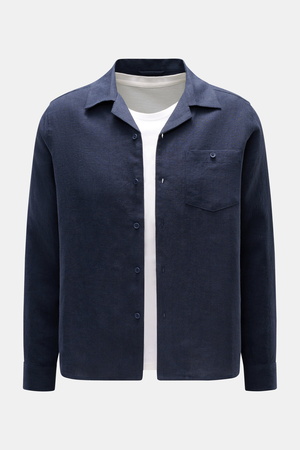 Percival  - Herren - Leinen-Overshirt navy