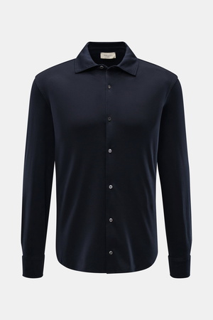 Piacenza  1733 - Herren - Jersey-Hemd schmaler Kragen dark navy