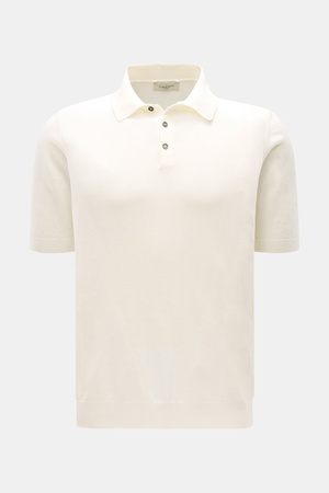 Piacenza  1733 - Herren - Kurzarm-Strickpolo offwhite