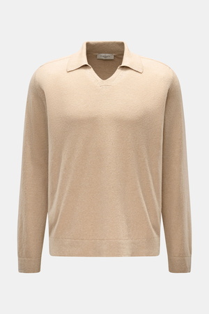 Piacenza  1733 - Herren - Strickpolo sand meliert