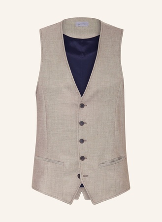 Pierre Cardin  Anzugweste Gab Extra Slim Fit braun