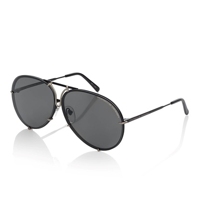 Porsche Design 50Y Sunglasses P´8478 mit flacher Basiskurve 2 - (O) black, platinum grey - 67 grau