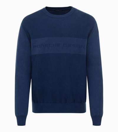 Porsche Design Jacquard Logo Sweatshirt - blue depths - XL grau