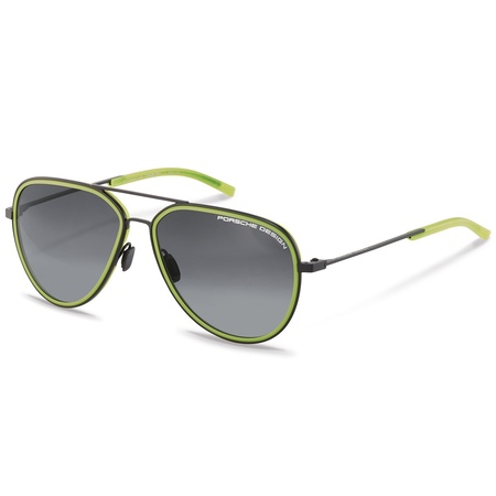 Porsche Design Sunglasses P´8691 - (D) black, yellow - 60 grau