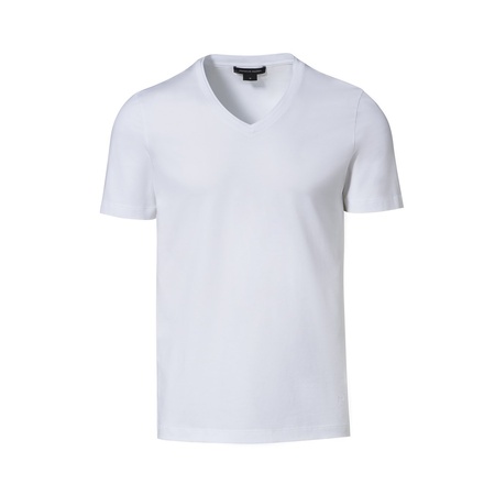 Porsche Design V-Neck T-Shirt - optic white - M grau