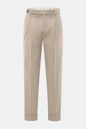 PT Torino  - Herren - Baumwollhose 'Carrot Fit' beige
