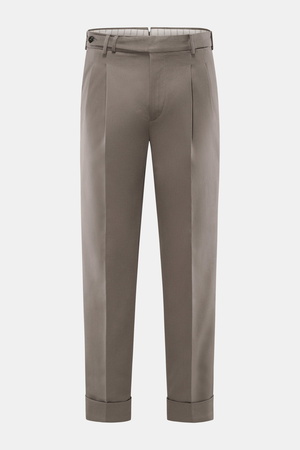 PT Torino  - Herren - Baumwollhose 'Carrot Fit' graubraun