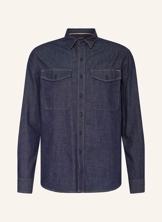 Replay  Hemd Regular Fit In Jeansoptik blau