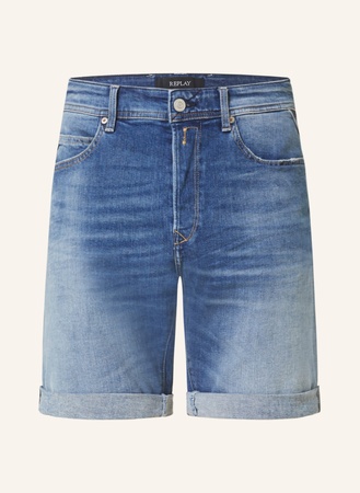 Replay  Jeansshorts Tapered Fit blau beige