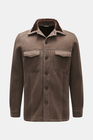 Rifugio  - Herren - Lammleder-Jacke graubraun