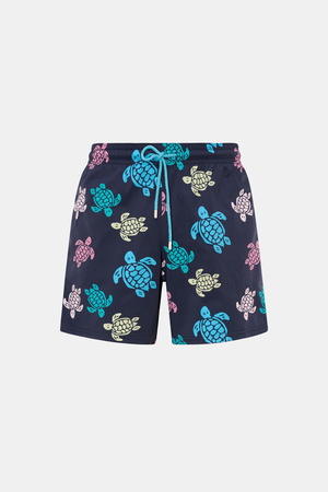 Vilebrequin  - Herren - Badeshorts 'Moorea' navy/blau/rosé gemustert