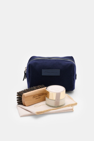 Santoni  - Herren - Schuhpflege-Set navy