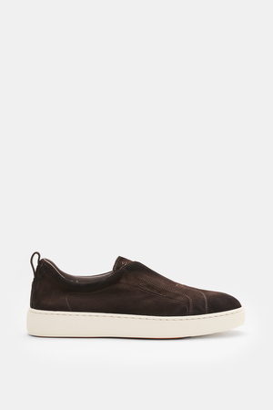 Santoni  - Herren - Slip-on-Sneaker 'Victory' dunkelbraun