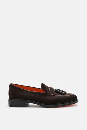Santoni  - Herren - Tassel Loafer 'Easy On' dunkelbraun