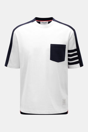 Thom Browne  - Herren - T-shirt weiß/schwarz