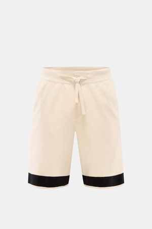 04651 / A trip in a bag - Herren - Shorts 'Color Block' creme/schwarz