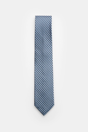 Ermenegildo Zegna Zegna - Herren - Seidenkrawatte rauchblau/schwarz gemustert