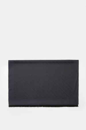 Emporio Armani  - Herren - Schal navy/schwarz gestreift
