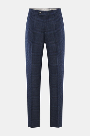 Brunello Cucinelli  - Herren - Wollhose dunkelblau/schwarz kariert