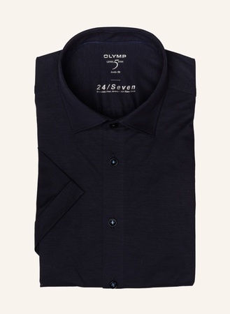 Olymp Kurzarm-Hemd Level Five 24/Seven Body Fit blau